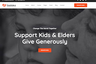 nonprofit charity 501c3 ngo donation website wordpress wix design
