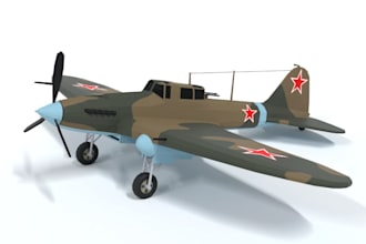 design 3d model of aircraft, drone, helicopter, fighter jet