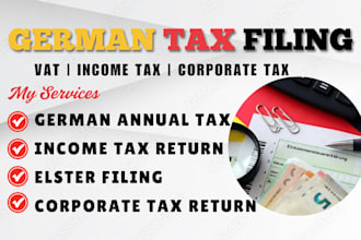 do german tax return, vat, income tax, corporate tax and elster filing