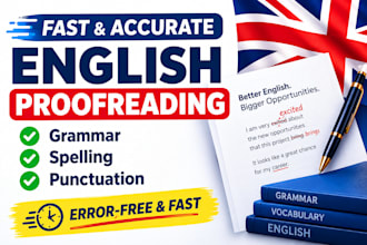 do fast professional english proofreading
