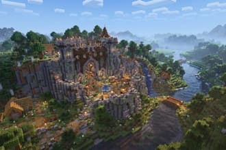 build a custom minecraft map, survival or creative minecraft builds, spawn, hub