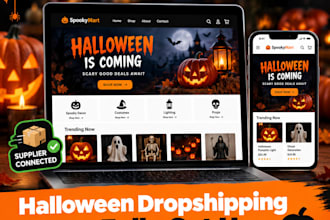 create a halloween dropshipping store on shopify