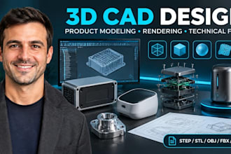 3d cad design 3d industrial product cad 3d modeling mechanical cad for printing