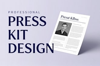 design artist epk, media kit, press kit, speaker kit, one sheet clickable pdf