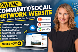 social network website design with buddyyboss buddypress youzify on wordpress