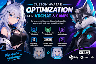 optimize your custom avatar for vrchat and games