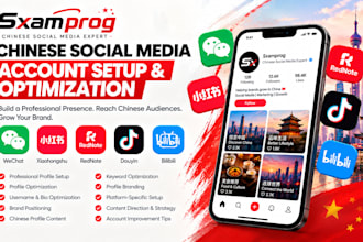 set up and optimize your wechat xiaohongshu rednote chinese social accounts now