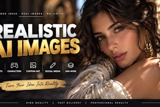 create realistic ai images, ai art and ai portraits