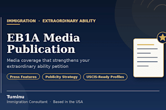 do eb1a media publication