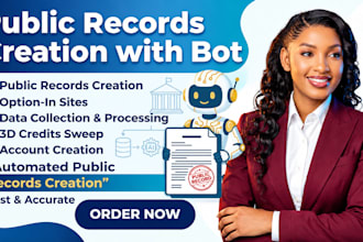 do public records creation with bot