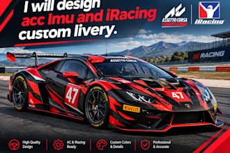 design acc imu and iracing custom livery