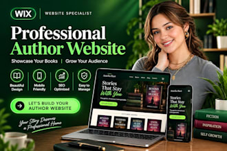 design professional authors website and writers website author portfolio website