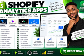 setup shopify analytics apps triple whale lifetimely polar analyzify