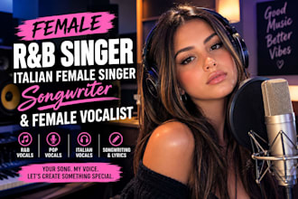 female rock singer pop singer female vocalist italian female songwriter edm song