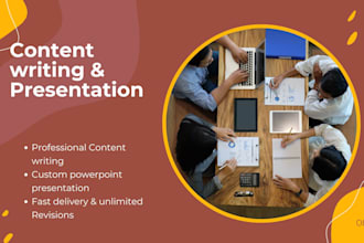 write content and create eyecatching powerpoint presentations