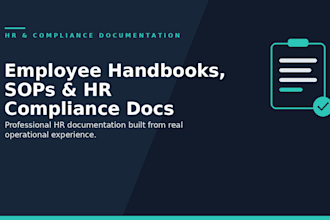write your employee handbook sops HR compliance documents