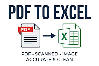 convert PDF, scanned documents or images to excel and world