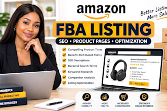 create amazon fba product listing optimization product pages SEO fba keyword