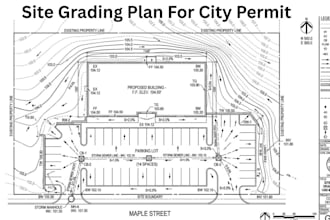 design site development, grading, drainage and erosion control plan, stormwater