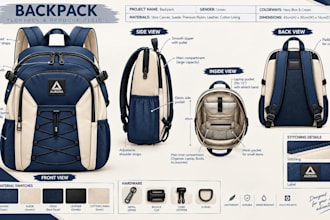 design soft good backpack tech pack golf bag duffel bag designer