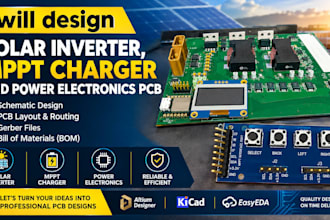 design solar inverter mppt charger and power electronics pcb