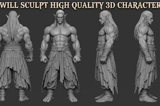 script high quality 3d characters