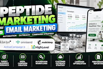 do peptide marketing, email marketing, automation and campaign strategy