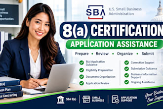 help you apply for 8a certification and sba small business certification