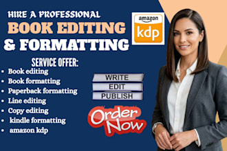 do book formatting book editing paperback formatting  amazon kdp ebook fomatting