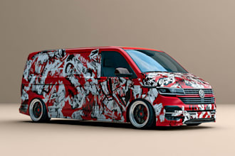 custom vehicle wrap, cars, pickups, trailers design