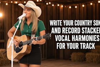 write your country song and record stacked vocal harmonies for your track