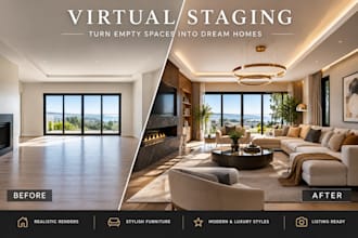 virtual staging for real estate and home listings