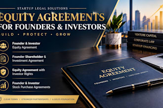 prepare founder and investor stock purchase agreements for your company