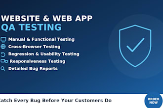 manually test your web app and report bugs