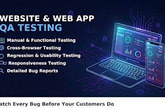 manually test your web app and report bugs