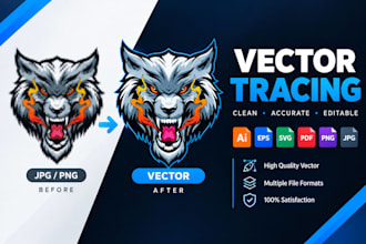 convert your sketch or existing logo to vector