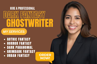 ghostwrite horror dark fantasy urban ya fantasy  gothic grimdark fantasy writer