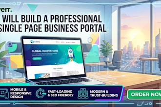 build a modern single page website
