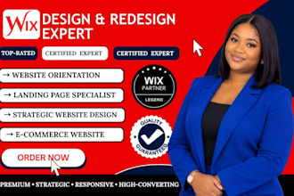 design or redesign your wix website, wix studio, or wix store