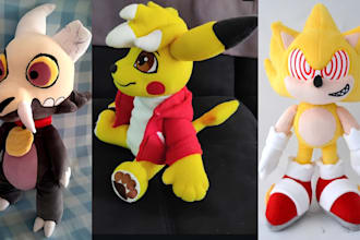 craft soft cuddly custom plush dolls pattern personalized plush toy from concept