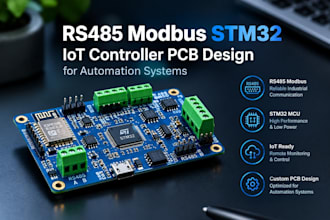 do rs485 modbus stm32 iot controller pcb design for automation systems