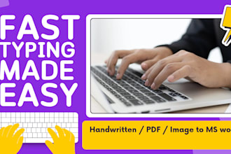 do urdu typing, data entry and canva social media posts