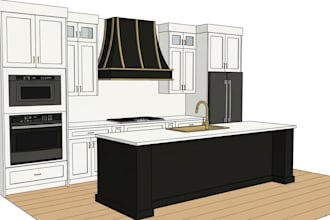design kitchen cabinets in mozaik with shop drawings and cnc ready files