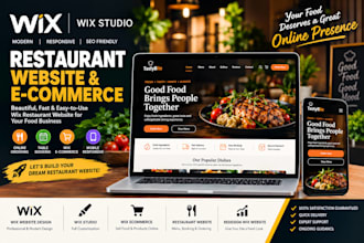 design wix restaurant website, wix landing page design and redesign, wix website