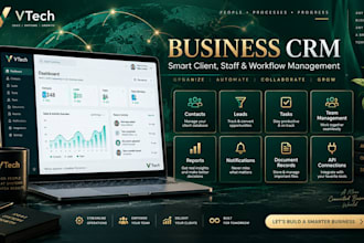 develop custom CRM and business management software