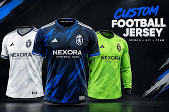 design a custom football or soccer jersey for your team