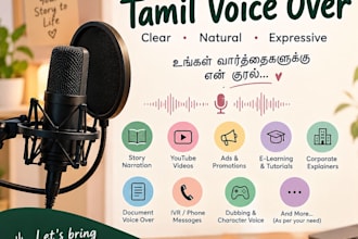 provide voiceover in tamil