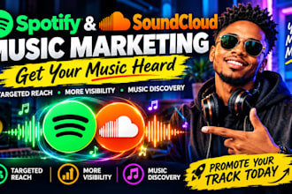 do organic spotify,soundcloud music promotion, music marketing and artist growth