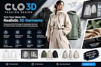 realistic 3d clothing designs and garment visualization in clo 3d