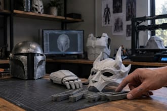do 3d printable cosplay model 3d halloween mask cosplay helmet wearable 3d armor